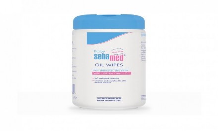 sebamed baby oil wipe 