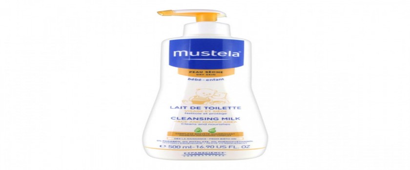 mustela baby dry skin cleansing milk 500ml