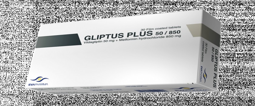 GLIPTUS PLUS 50/850 mg