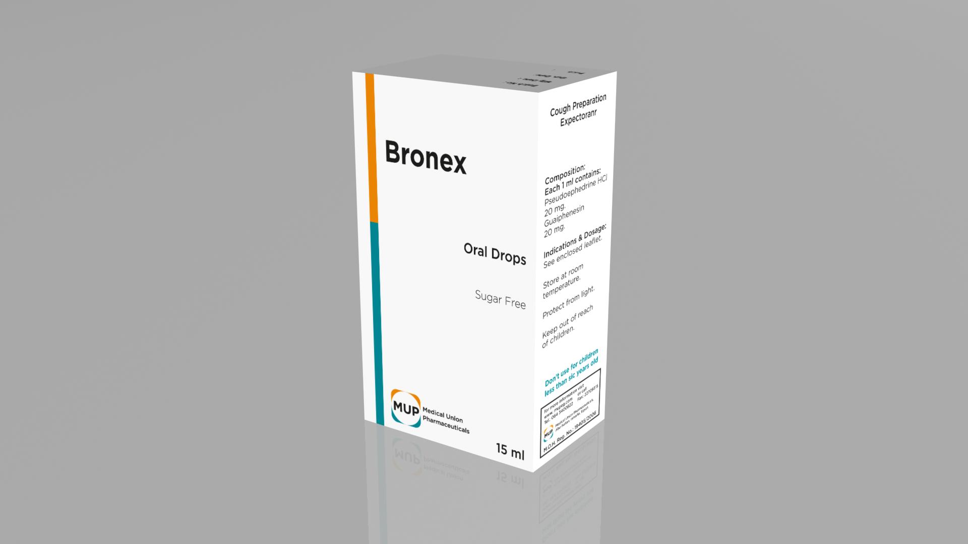 Bronex 20mg Oral Drops  Rosheta kuwait